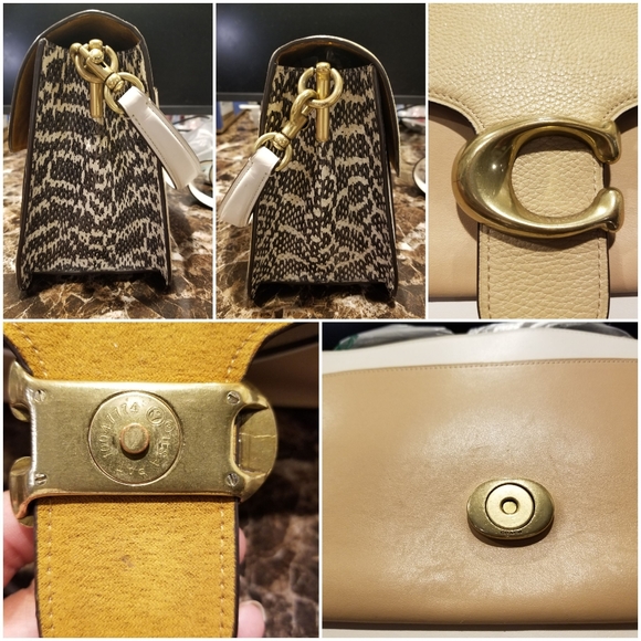 Coach Tabby Shoulder Bag Colorblock with Snakeskin - Picture 3 of 11